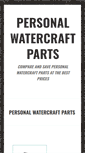 Mobile Screenshot of personalwatercraftpieces.com